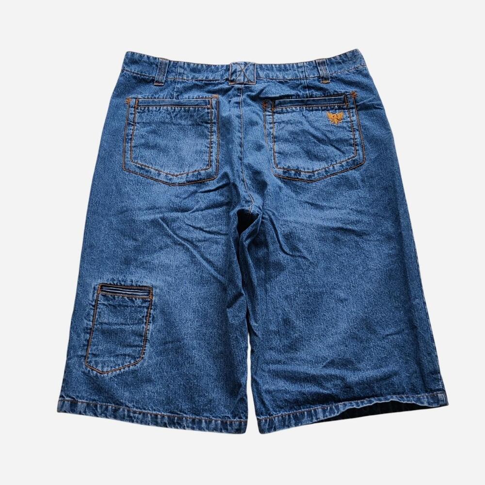 Y2K 2000s Randy Rivers Baggy Cotton Denim Shorts